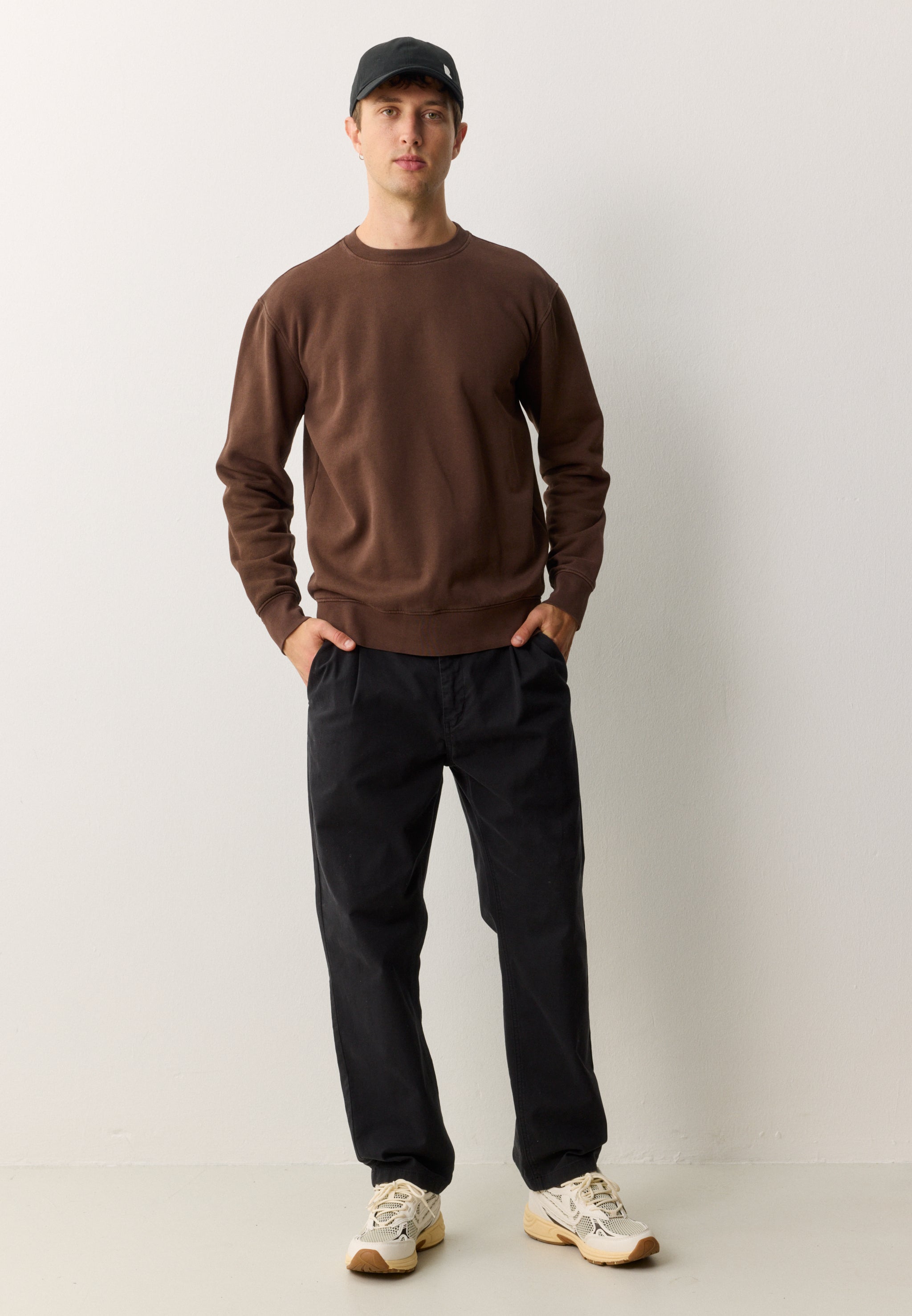 Recolution Tamarillo felpa uomo chocolate cotone bio