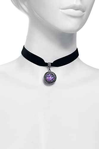 Gothicana by EMP Parure Nera-Lilla Pentacolo intimo gotico