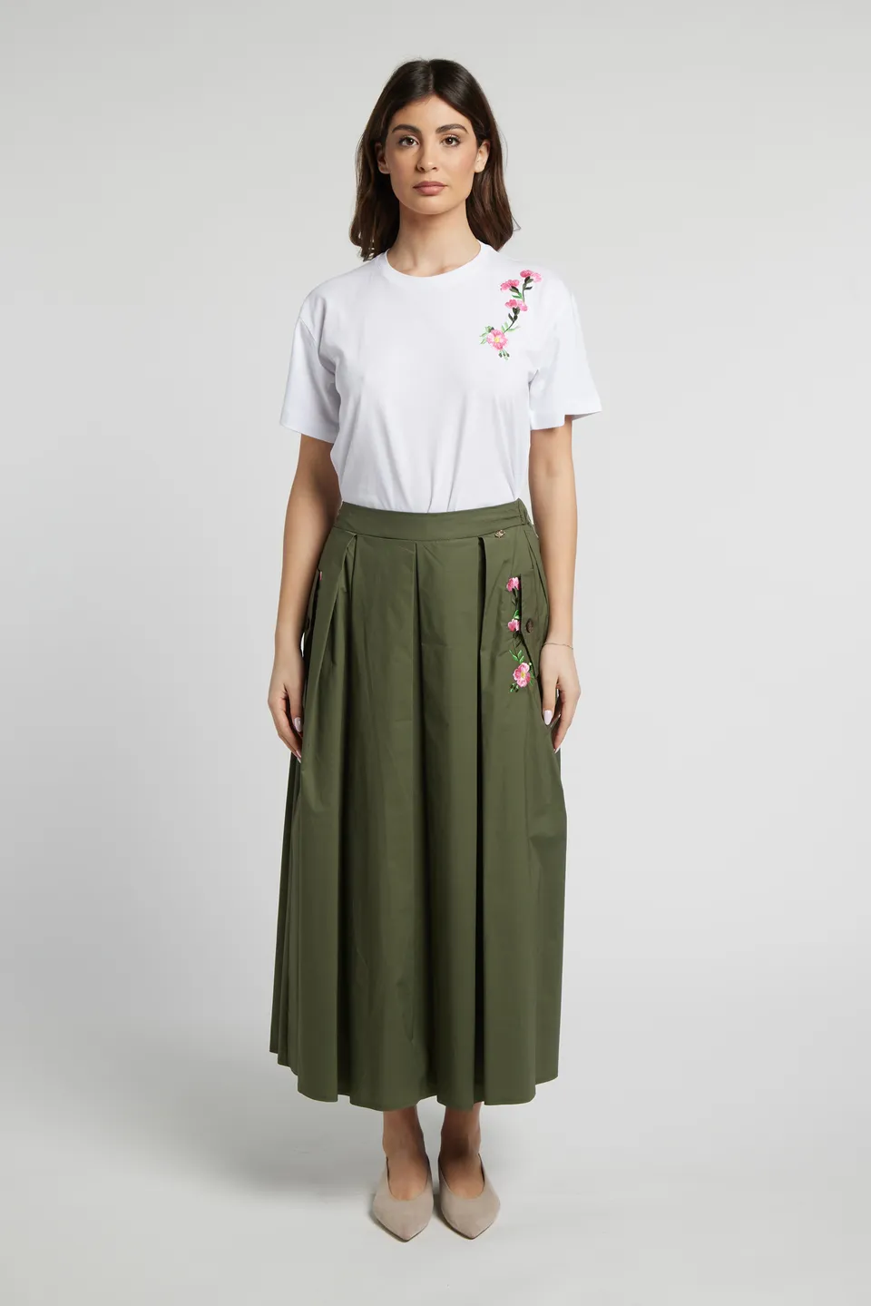 Sarah Chole 27191 TSO001 Gonna in Cotone Elasticizzato