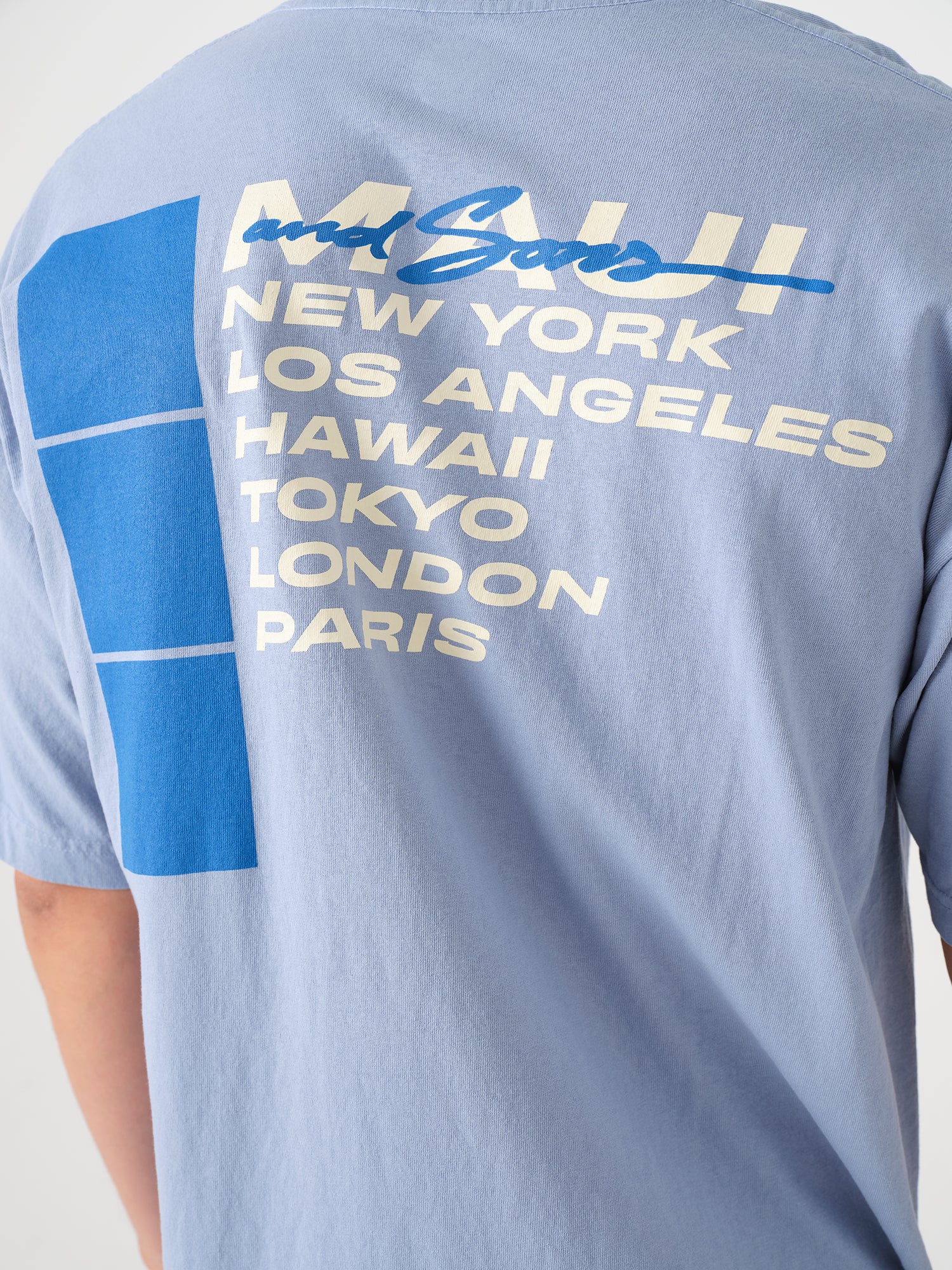 Maui and Sons City Wave maglietta azzurra uomo