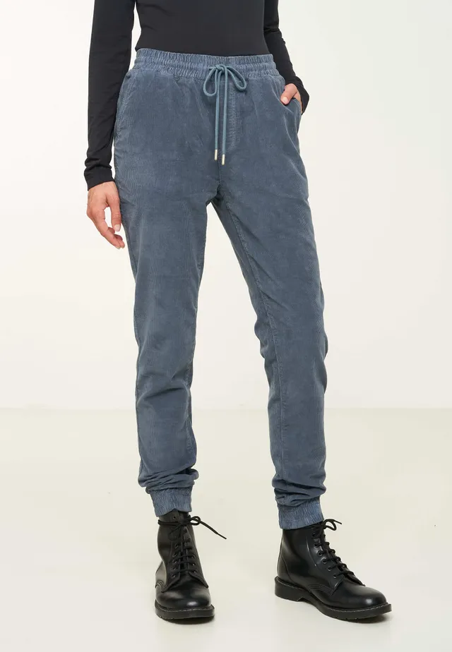 Recolution Chaiturus pantaloni chino blu cotone bio