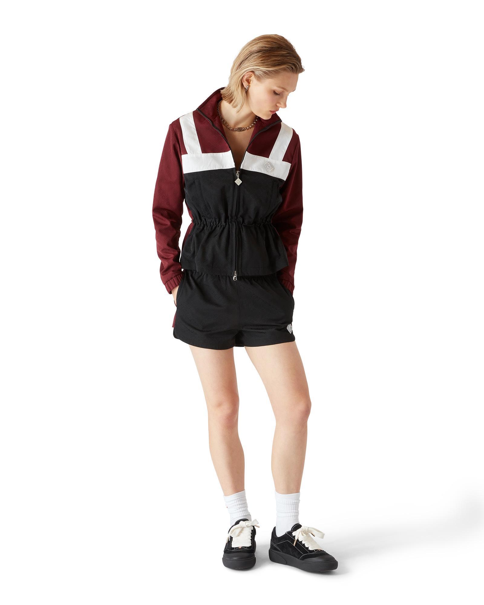 Casablanca Del Mar sneakers donna nere pelle tessuto