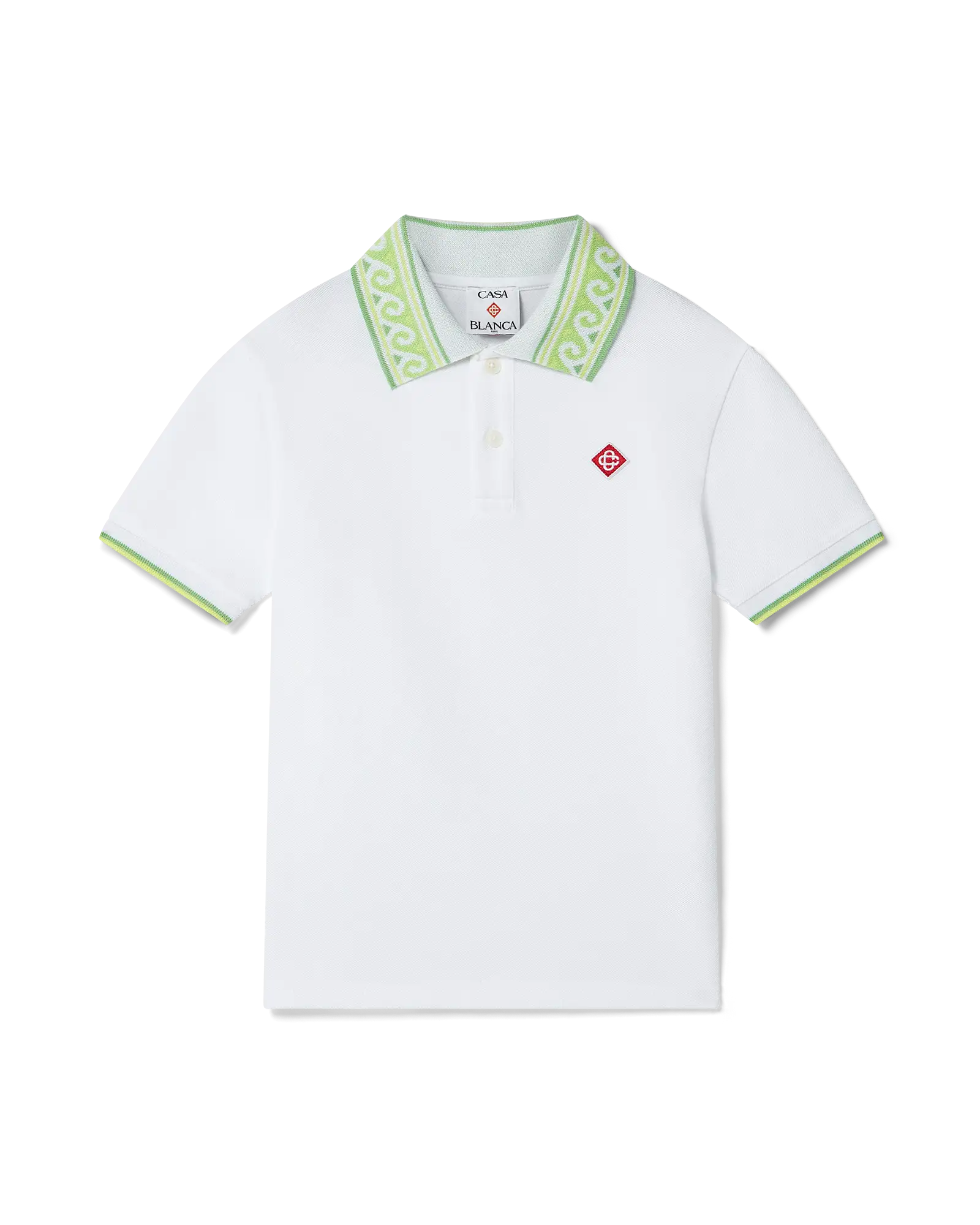 Casablanca Laurel Collar t-shirt bambino bianca cotone