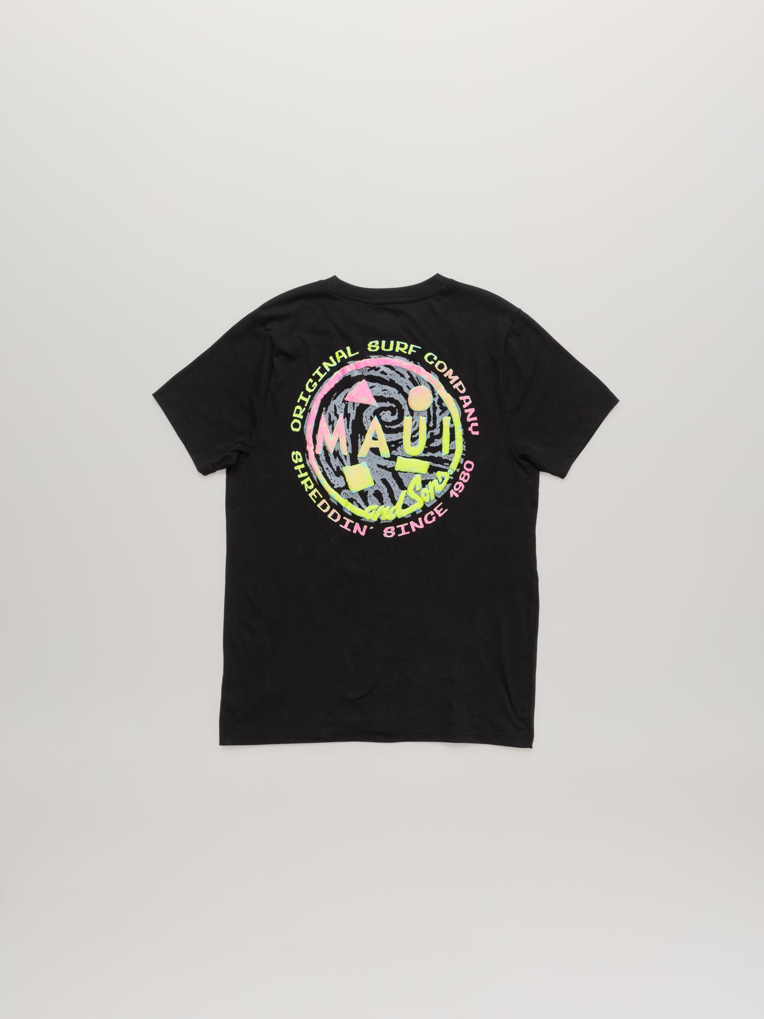 Maui and Sons Amped T-shirt maglietta nera in cotone