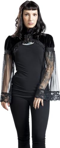 Gothicana by EMP bolero nero pizzo maniche sbuffo L