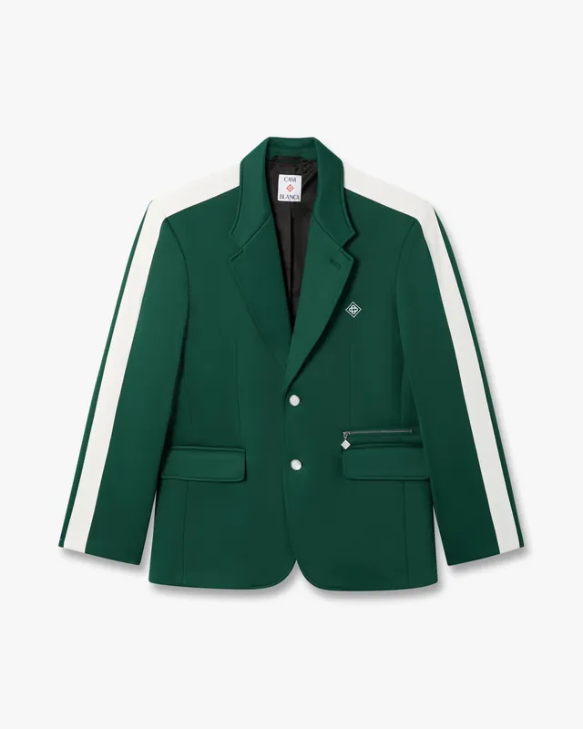 Casablanca Sports giacca verde sartoriale slim