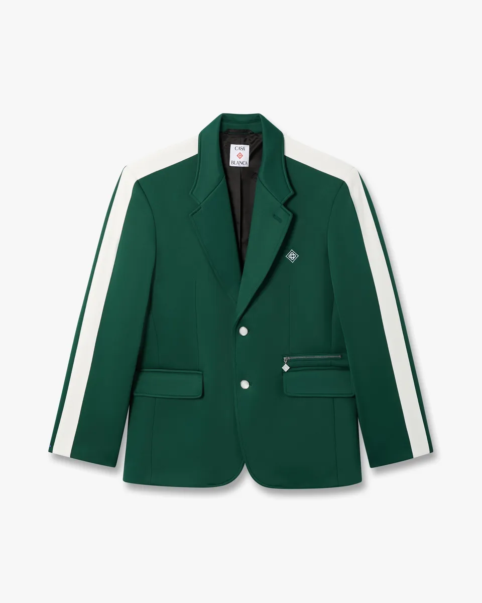 Casablanca Sports giacca verde sartoriale slim