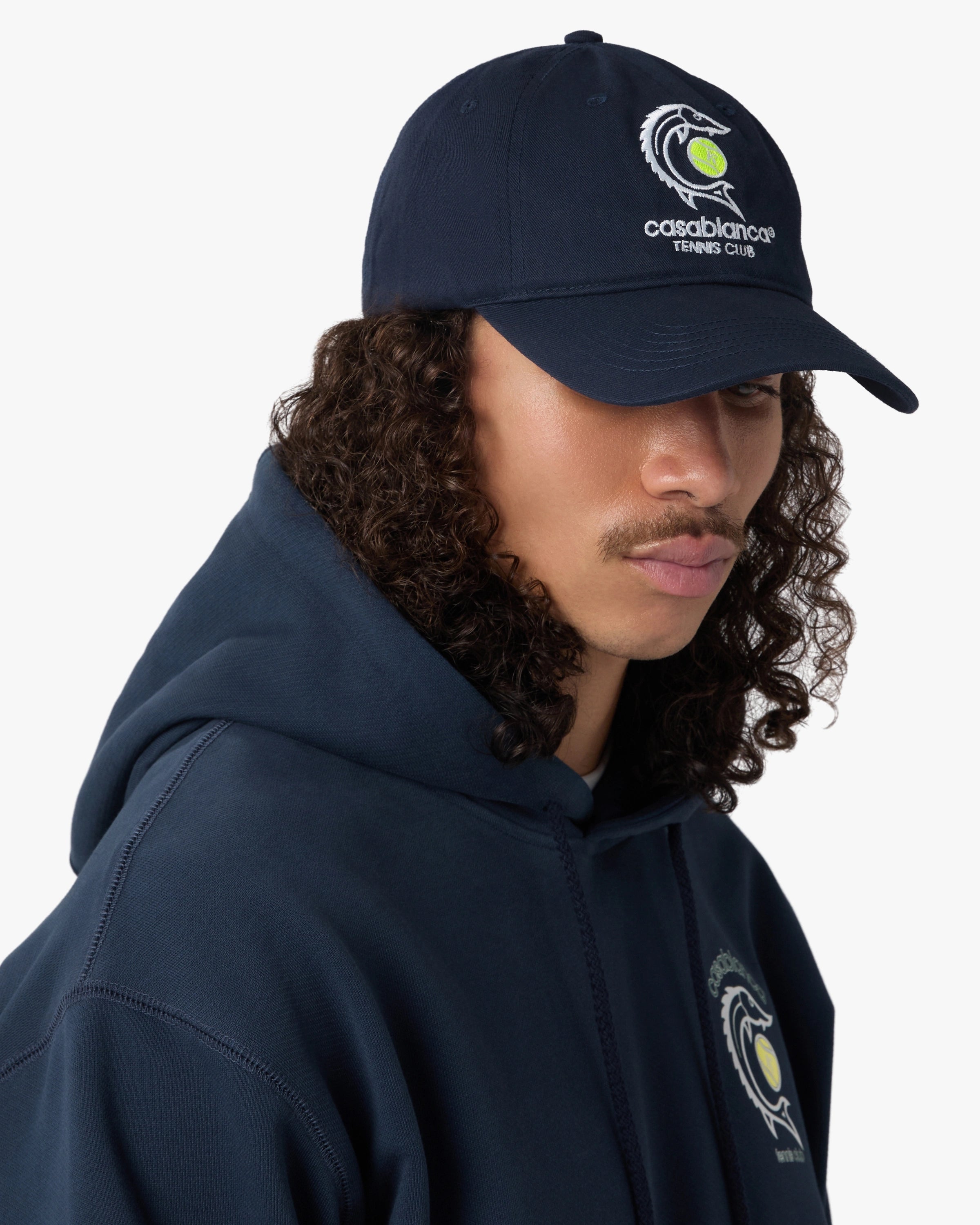 Casablanca Casa Kaspia New York Tennis Club Cap blu navy