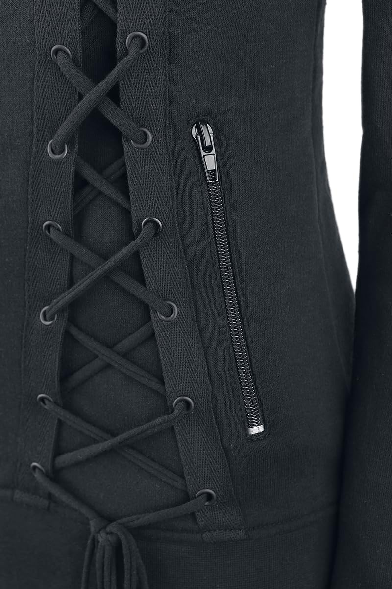 Gothicana by EMP giacca nera cappuccio 5XL gotica