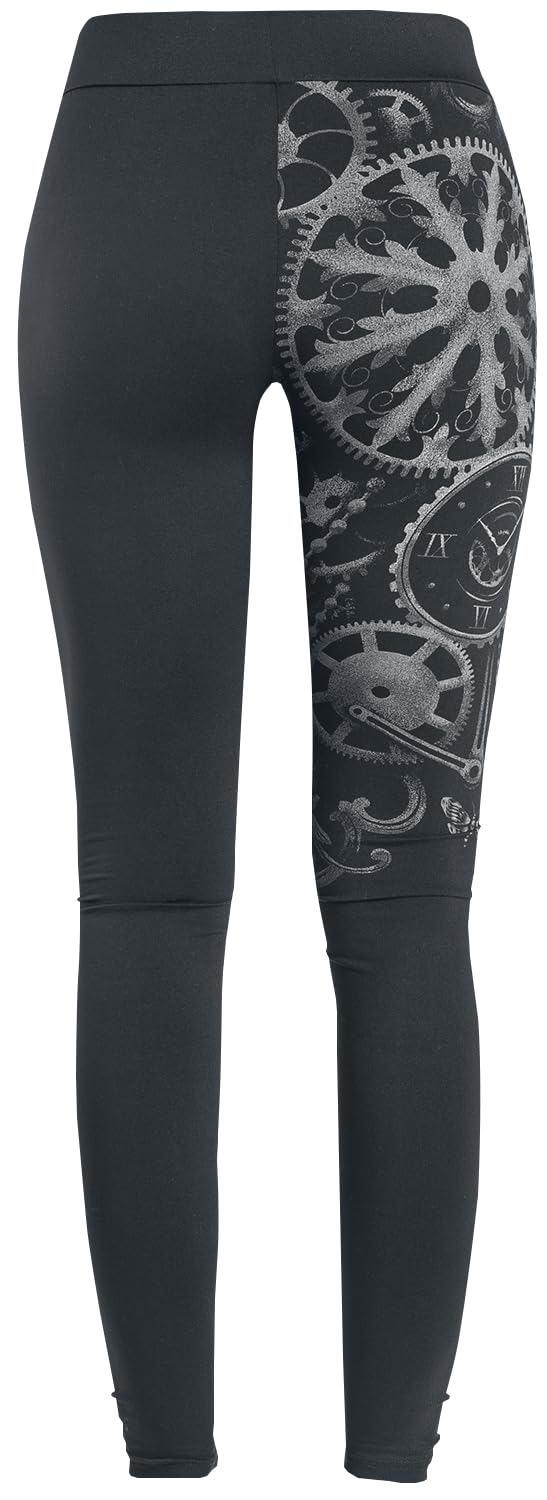 Gothicana by EMP leggings donna neri stampa rock XXL