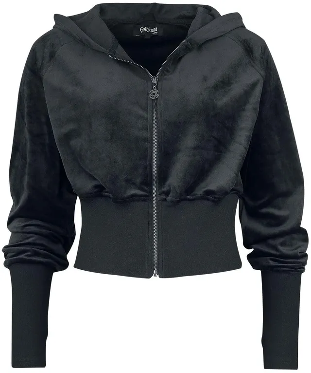 Gothicana by EMP Giacca Corta Nera Cappuccio Pentagramma S Donna