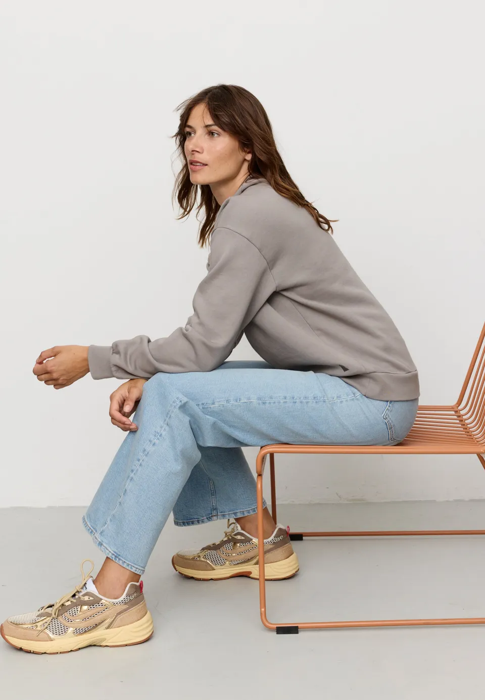 Recolution Nerine felpa greige cotone bio