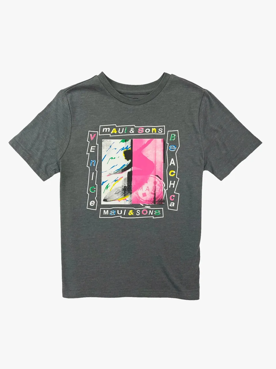 Maui and Sons Split Screen t-shirt bambino carbone