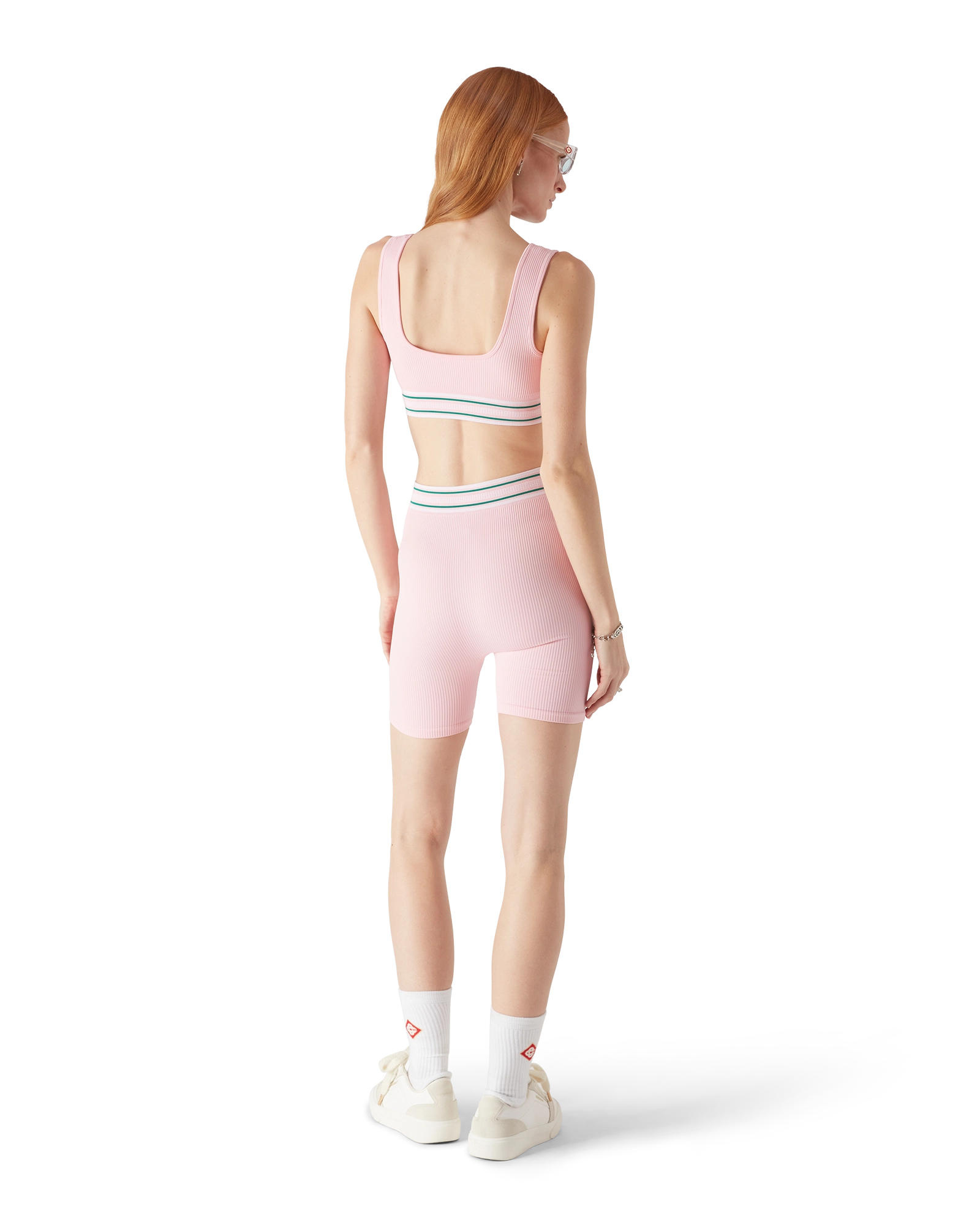 Casablanca Seamless shorts rosa poliammide elasticizzata