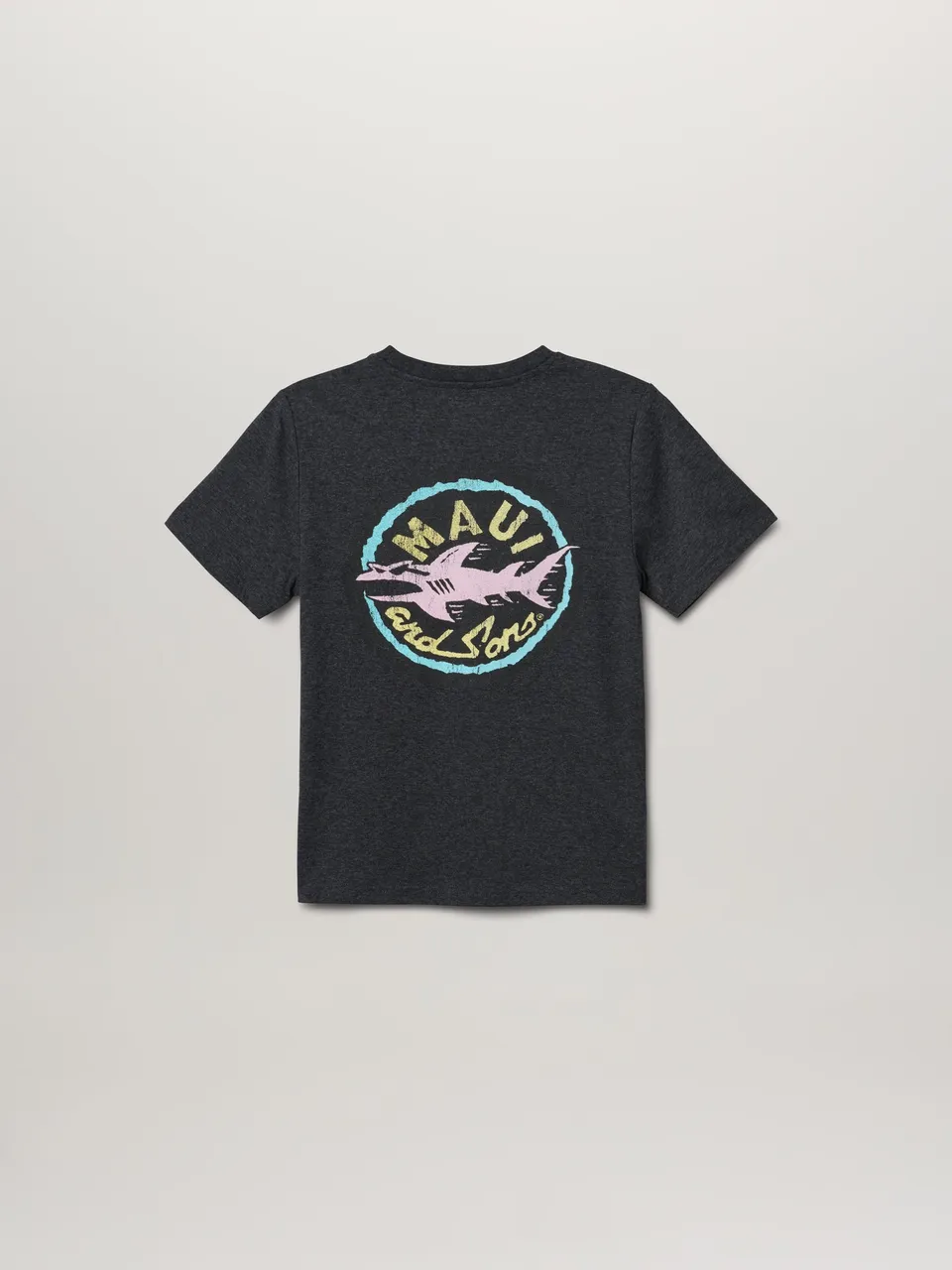 Maui and Sons Aggro Boys T-Shirt Bambino Nero Squalo