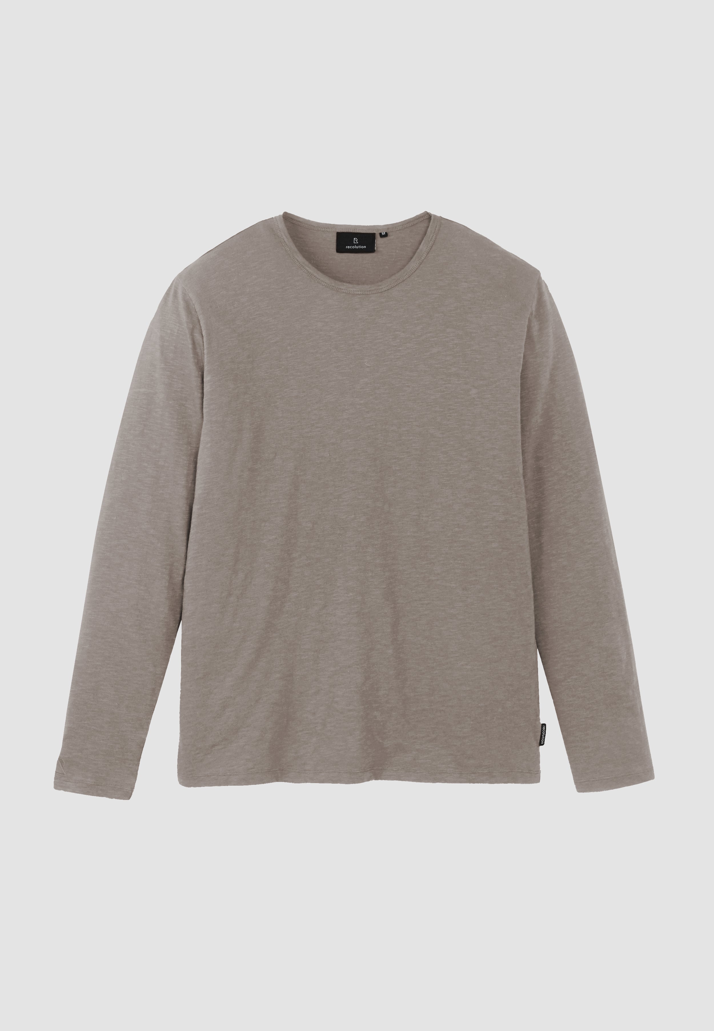 Recolution MACA maglia maniche lunghe marrone vintage cotone bio
