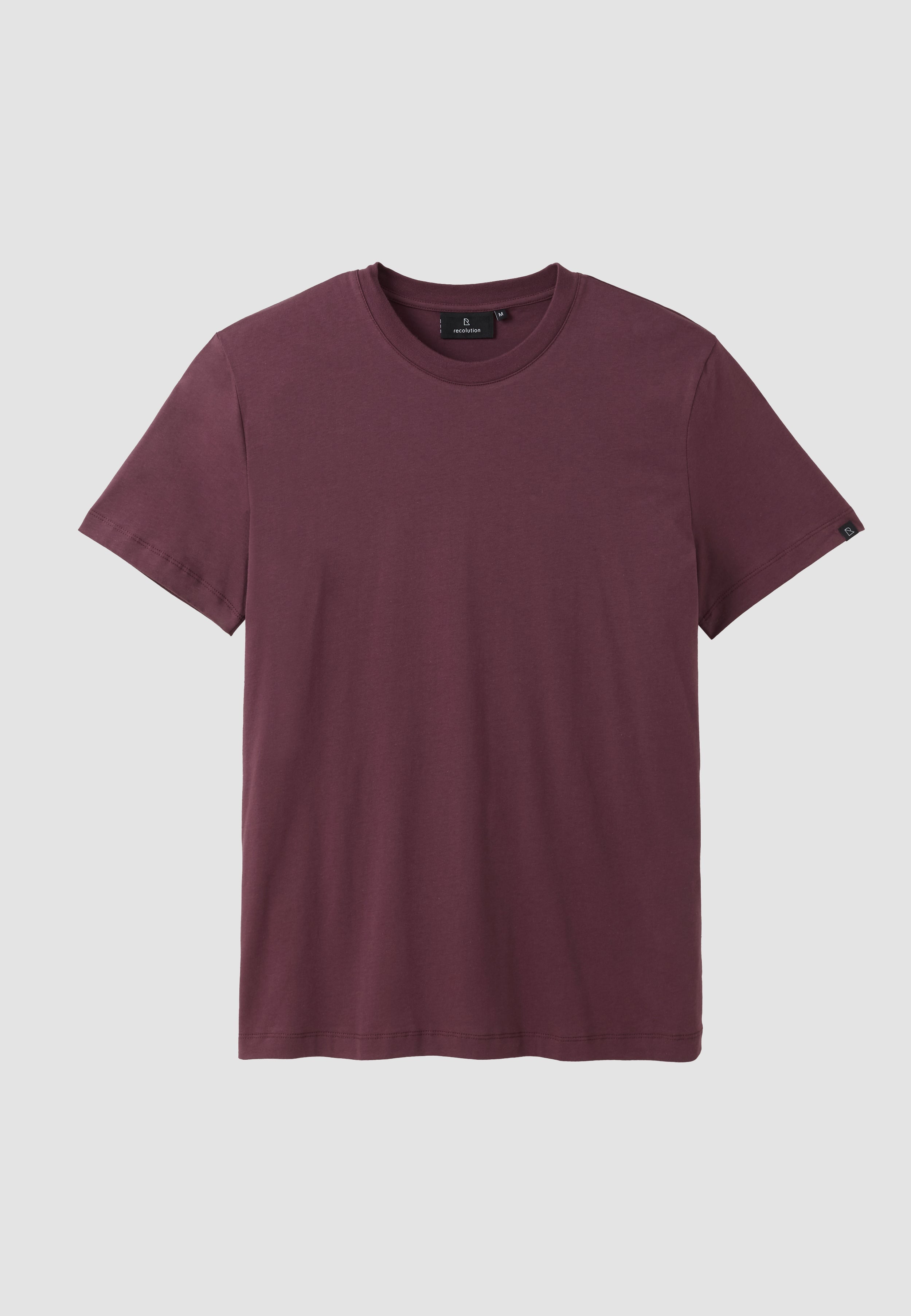 Recolution Agave t-shirt cotone bio viola plum girocollo