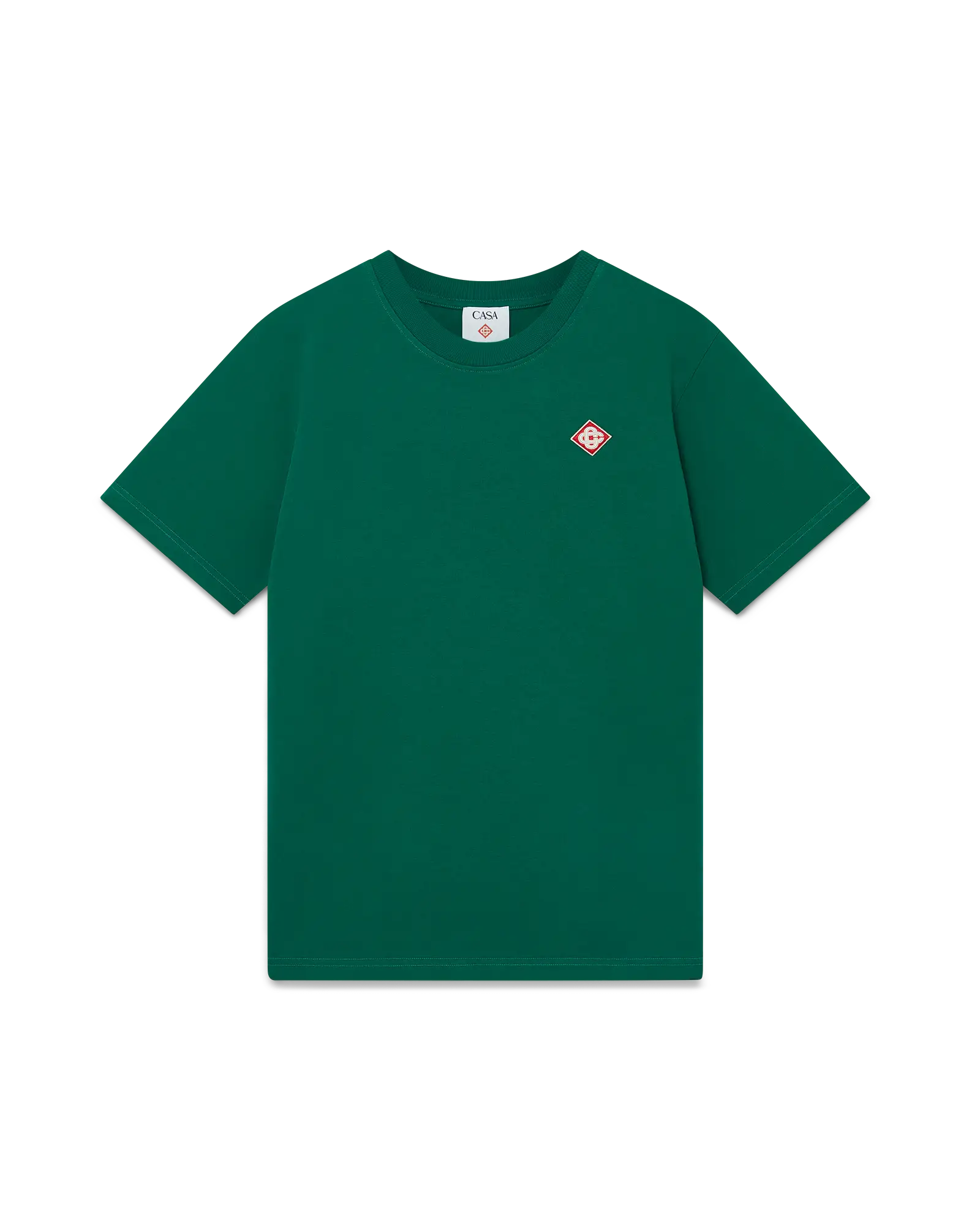 Casablanca Diamond Logo t-shirt uomo verde cotone