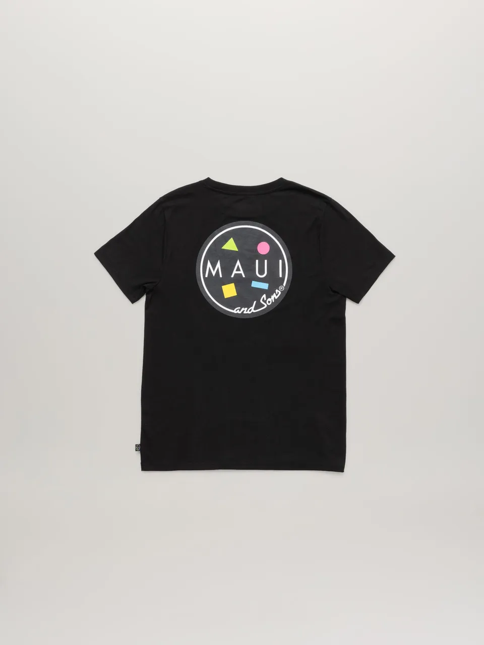 Maui and Sons Classic Cookie Logo maglietta nera cotone