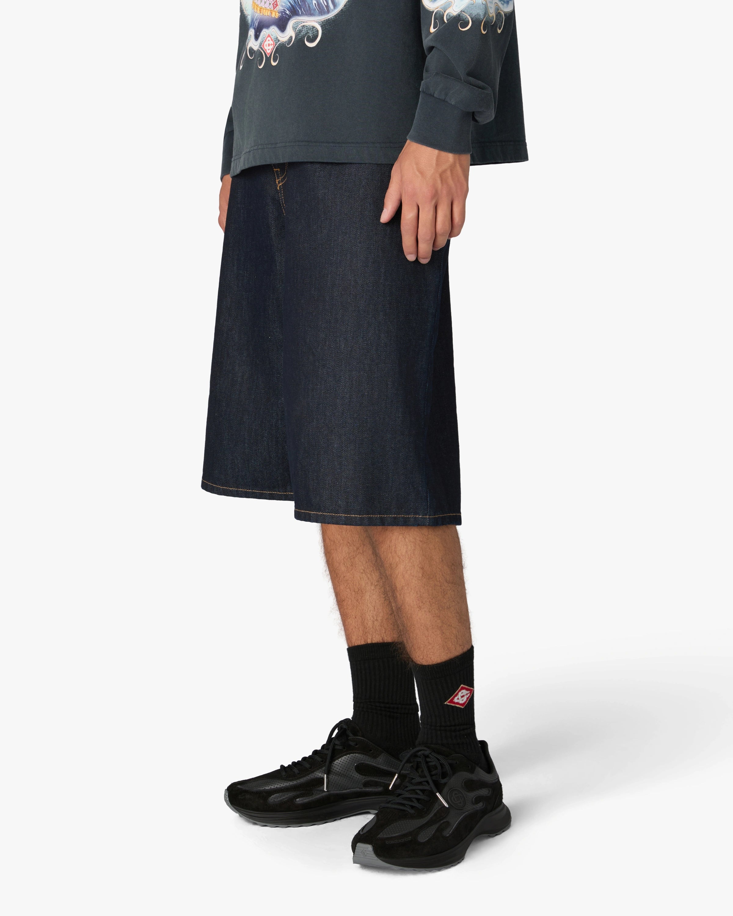 Casablanca Stade Sneaker Uomo Nero Tessuto