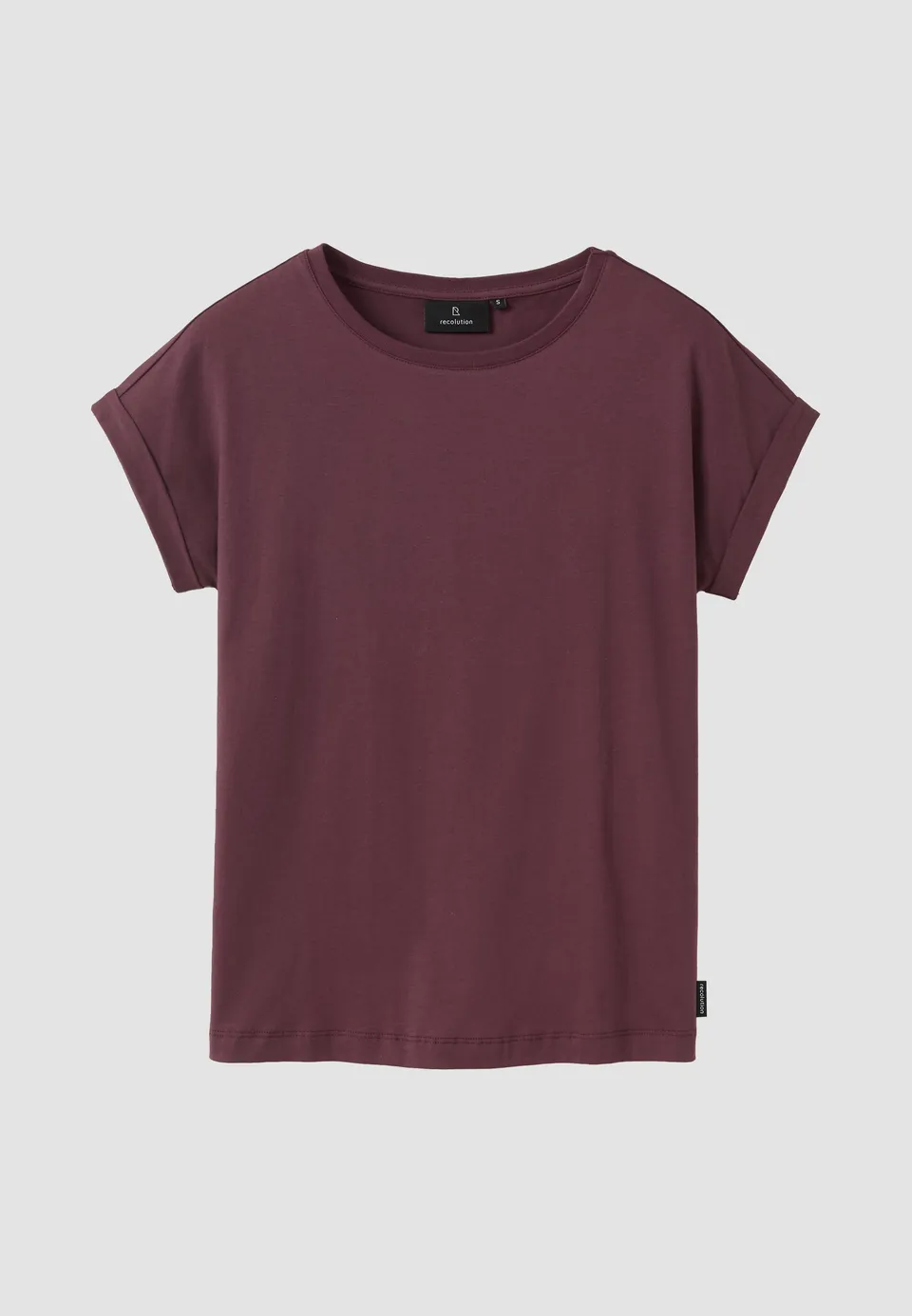 Recolution Cayenne t-shirt cotone bio prugna scura
