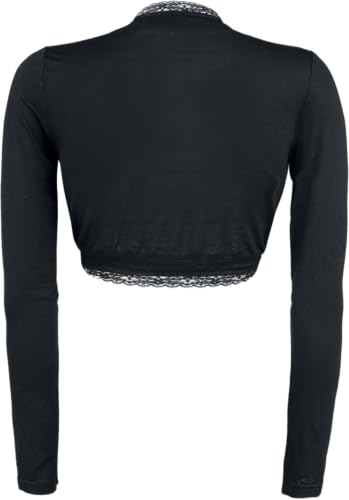 Gothicana by EMP Bolero Nero Pizzo Giacca Taglia S Gotico