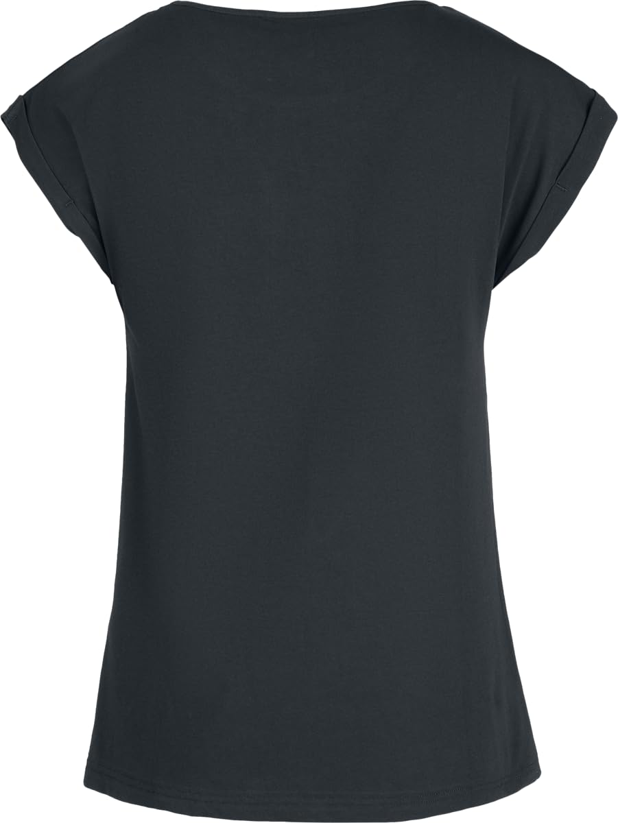 Gothicana by EMP Gatto Glow t-shirt nera effetto buio