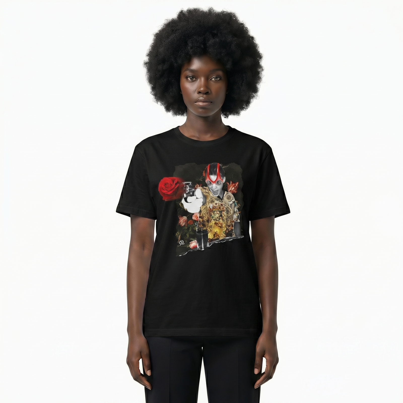 Seetees The Rose t-shirt stampa fotografica
