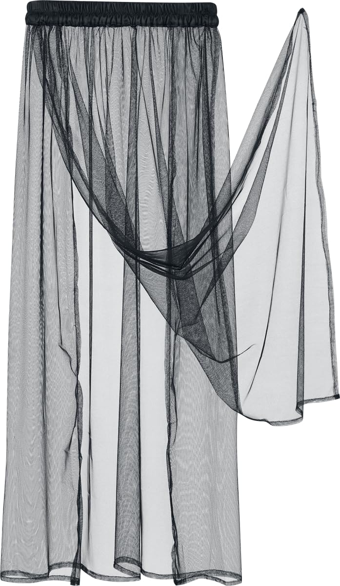 Gothicana by EMP Gonna Trasparente con Cintura Elastica taglia S