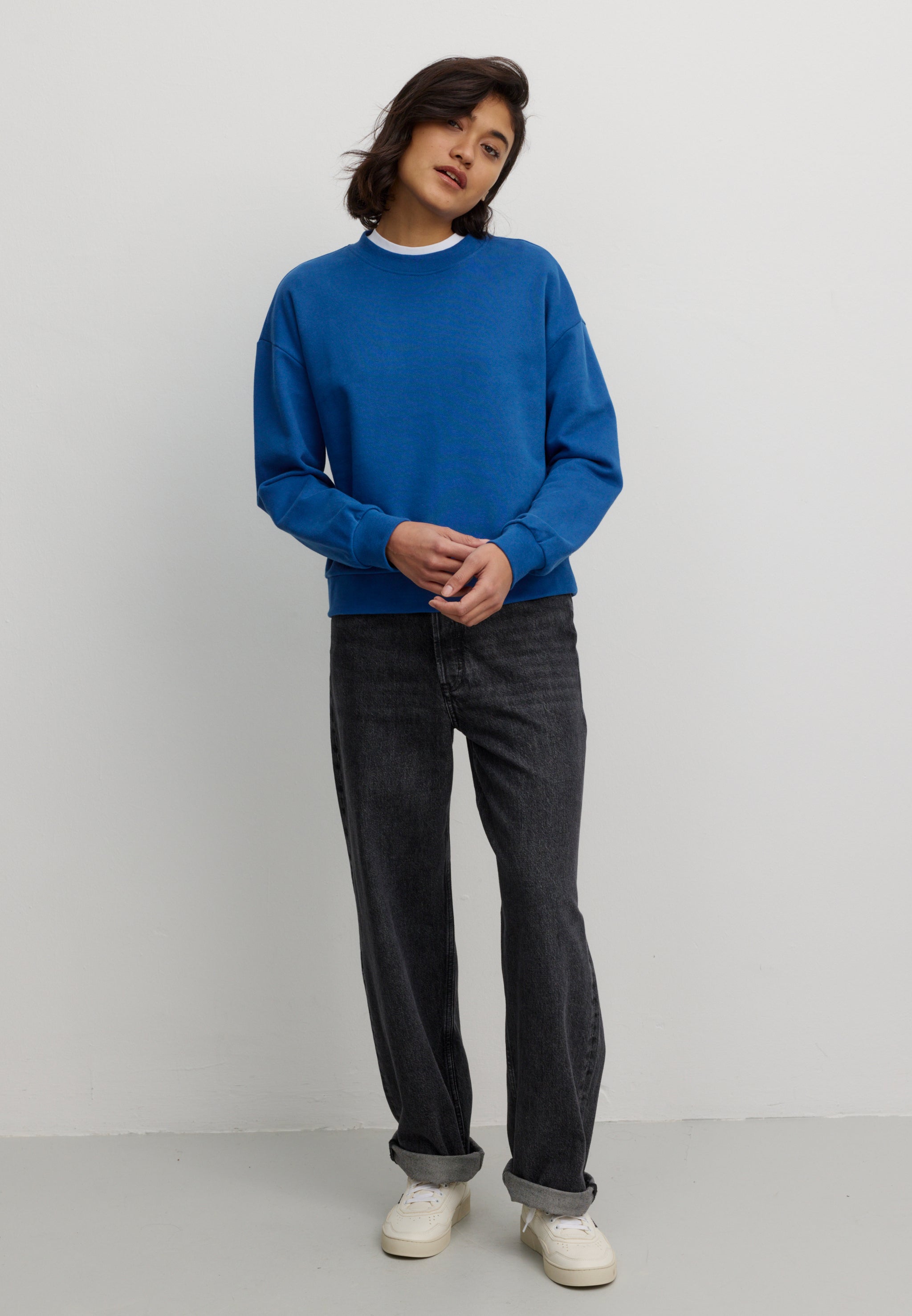 Recolution NERINE felpa lapis blue cotone bio loose fit