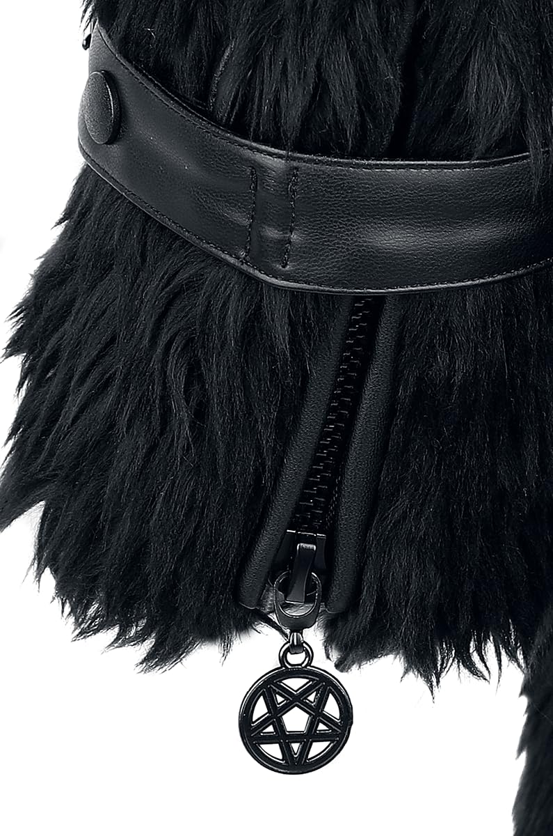 Gothicana by EMP Giacca Nera con Fibbie taglia L mezza stagione