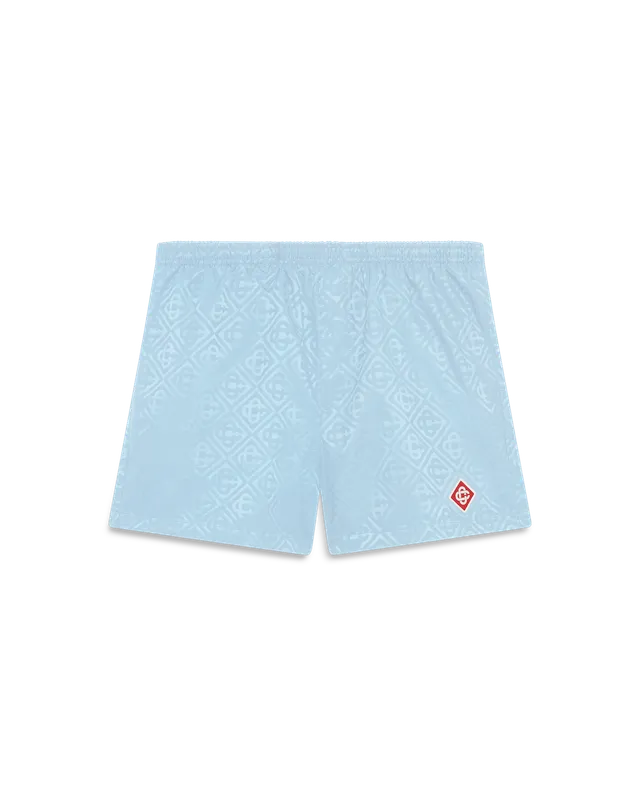 Casablanca Monogram Jacquard costume mare azzurro