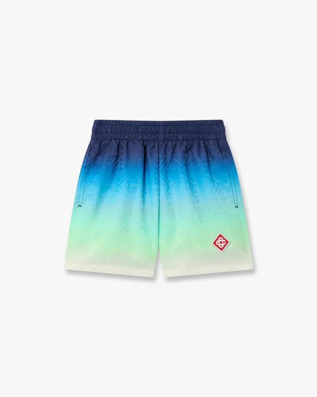 Casablanca Gradient pantaloncini mare bambino blu verde fodera