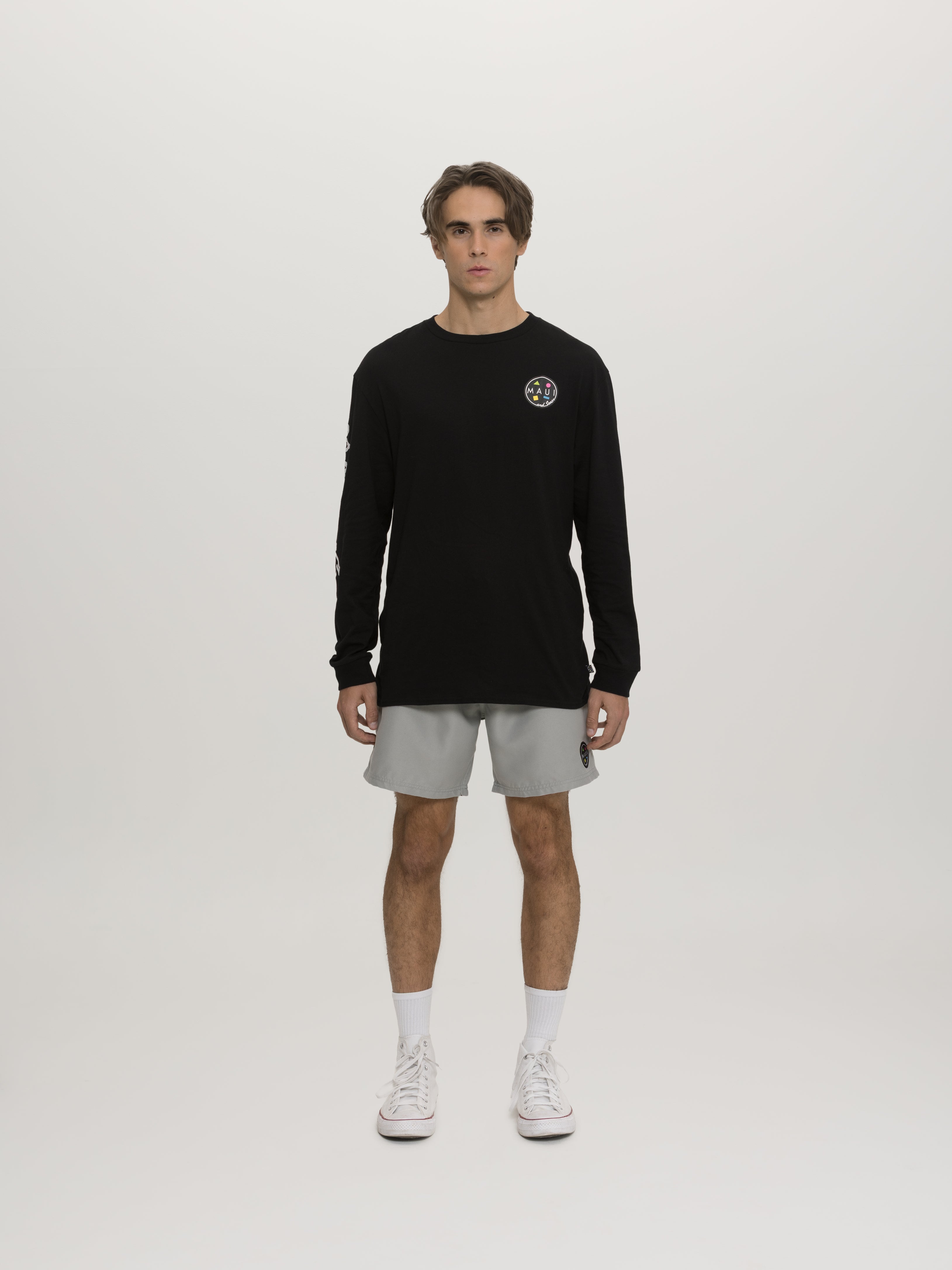 Maui and Sons Classic Cookie maglia manica lunga bianca