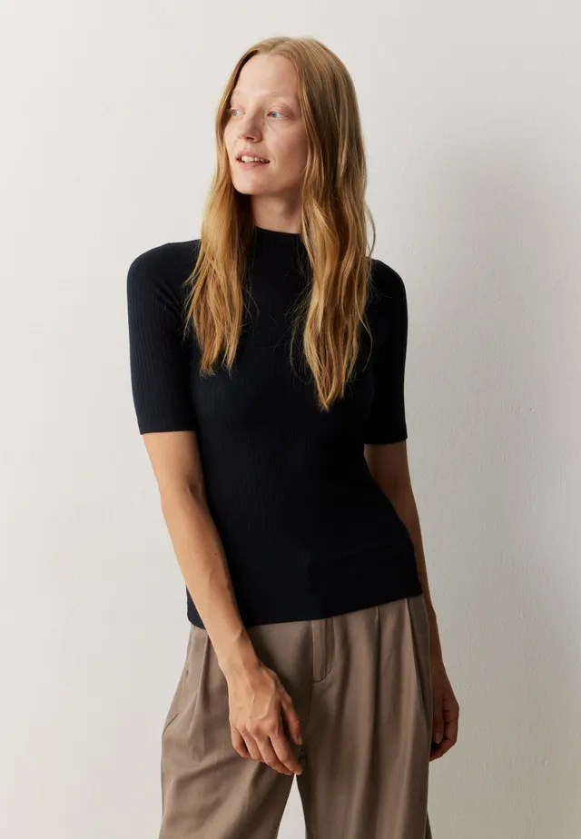 Recolution Dandelion t-shirt donna nera viscosa