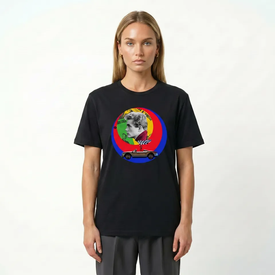 Seetees Dean t-shirt stampa motori comoda
