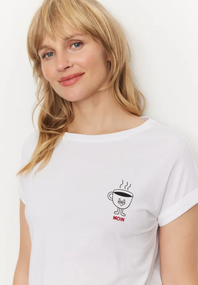 Recolution Cayenne Moin t-shirt donna bianco cotone bio