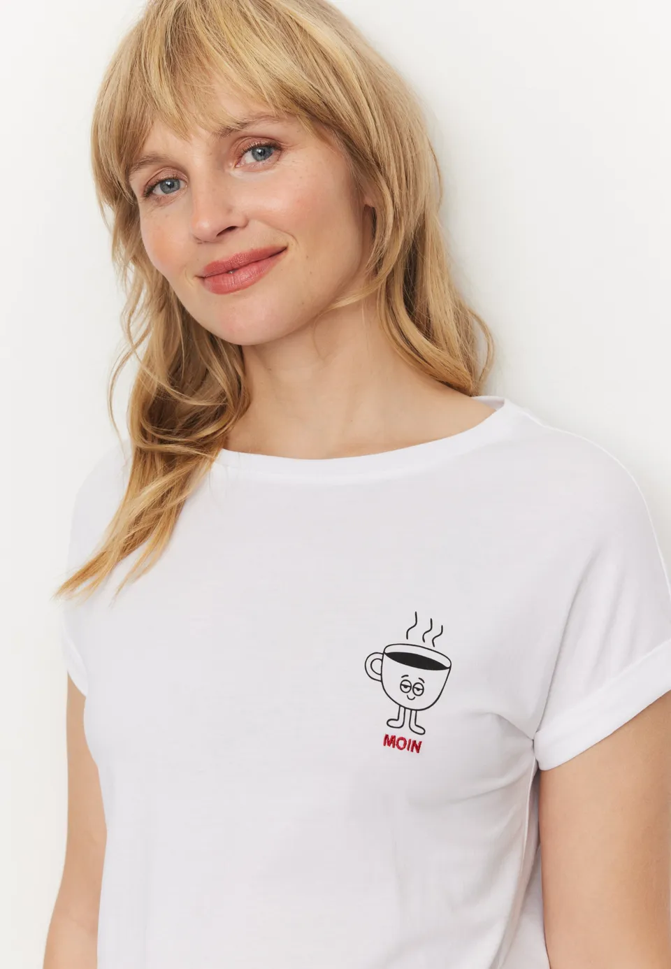 Recolution Cayenne Moin t-shirt donna bianco cotone bio