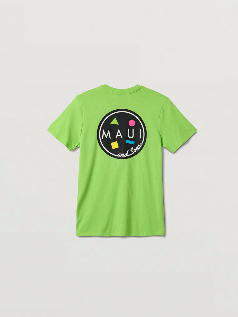 Maui and Sons Neon Cookie Logo t-shirt neon cotone