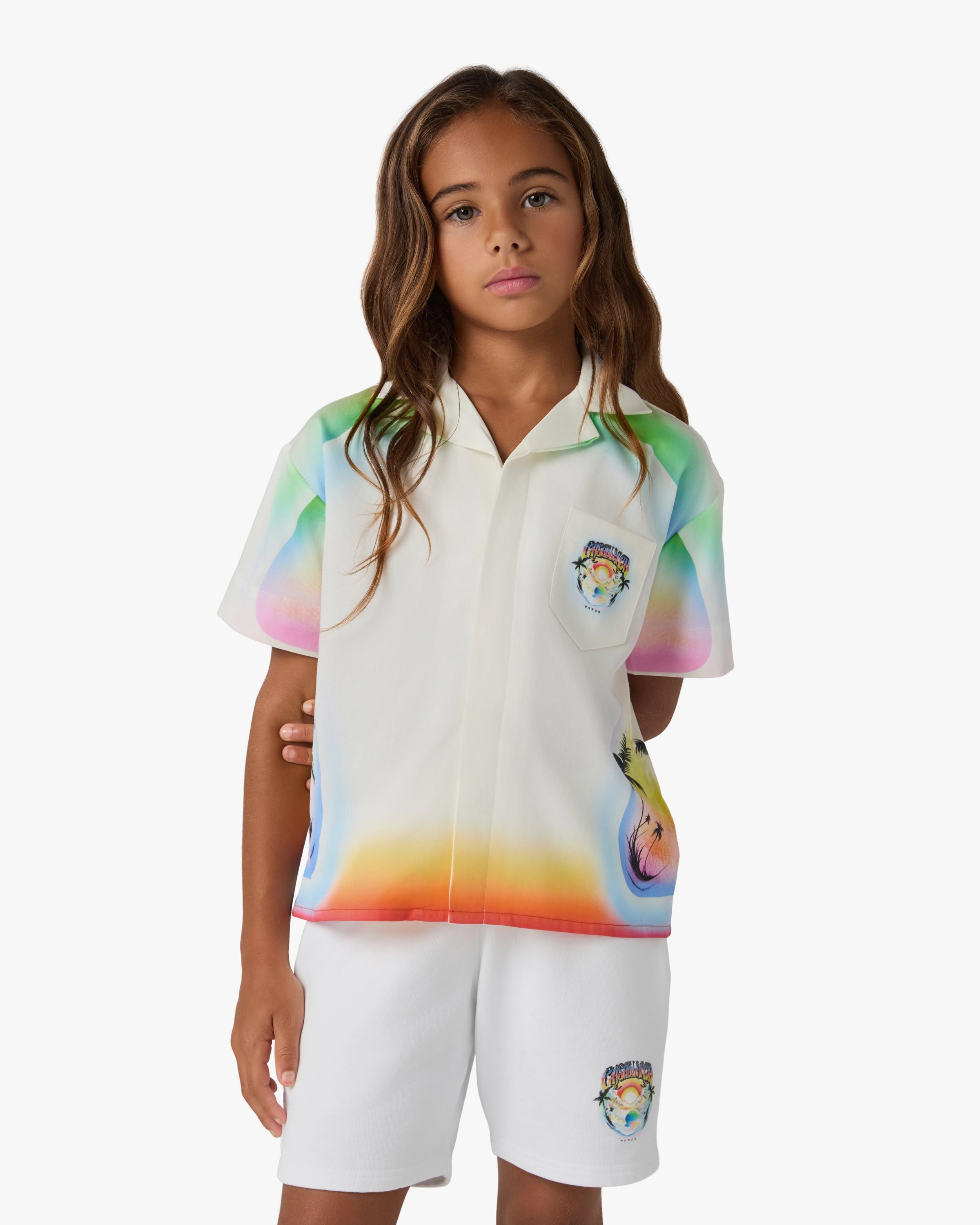 Casablanca Airspray camicia bambino multicolore cotone