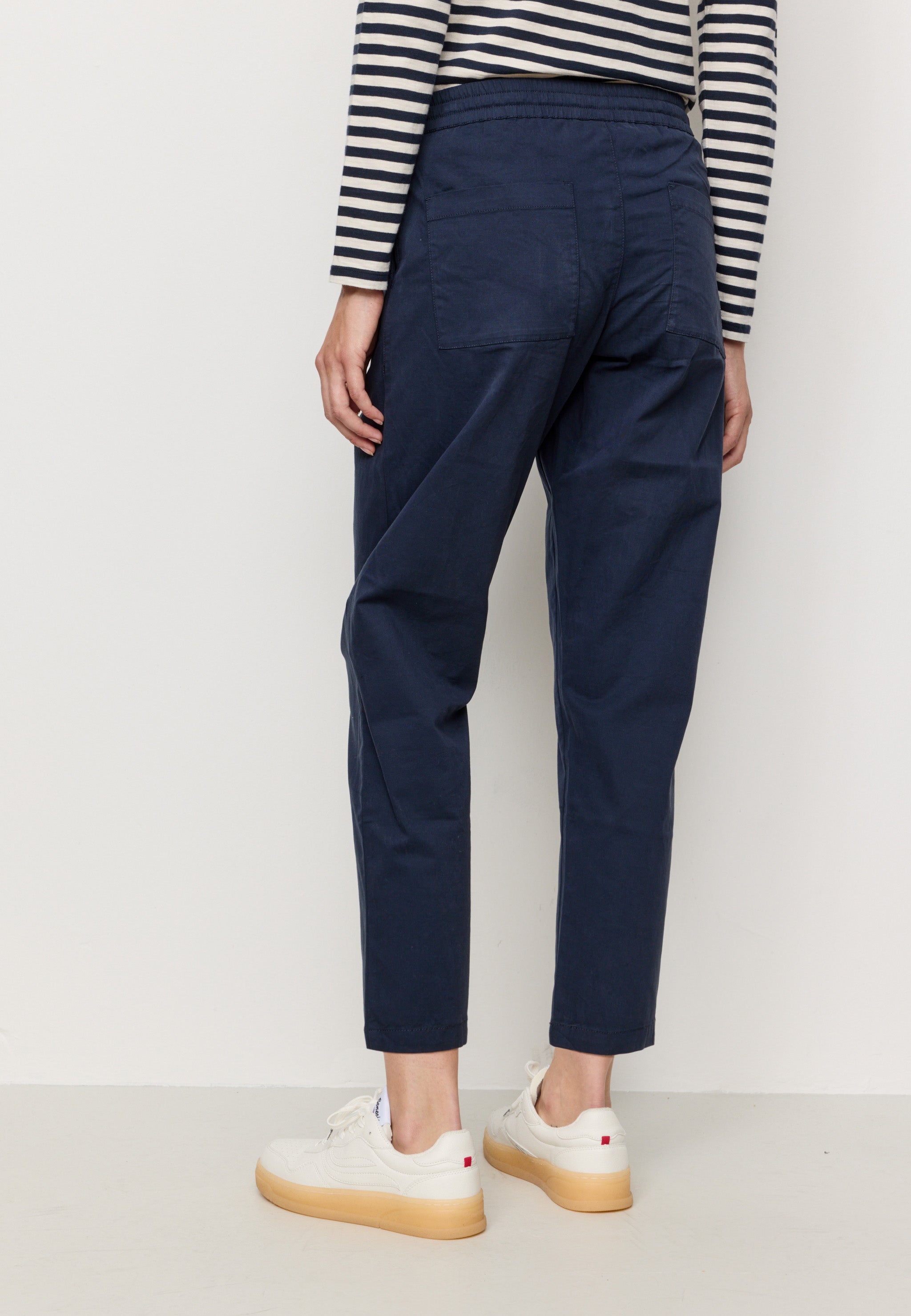 Recolution Kale pantaloni chino blu navy cotone bio