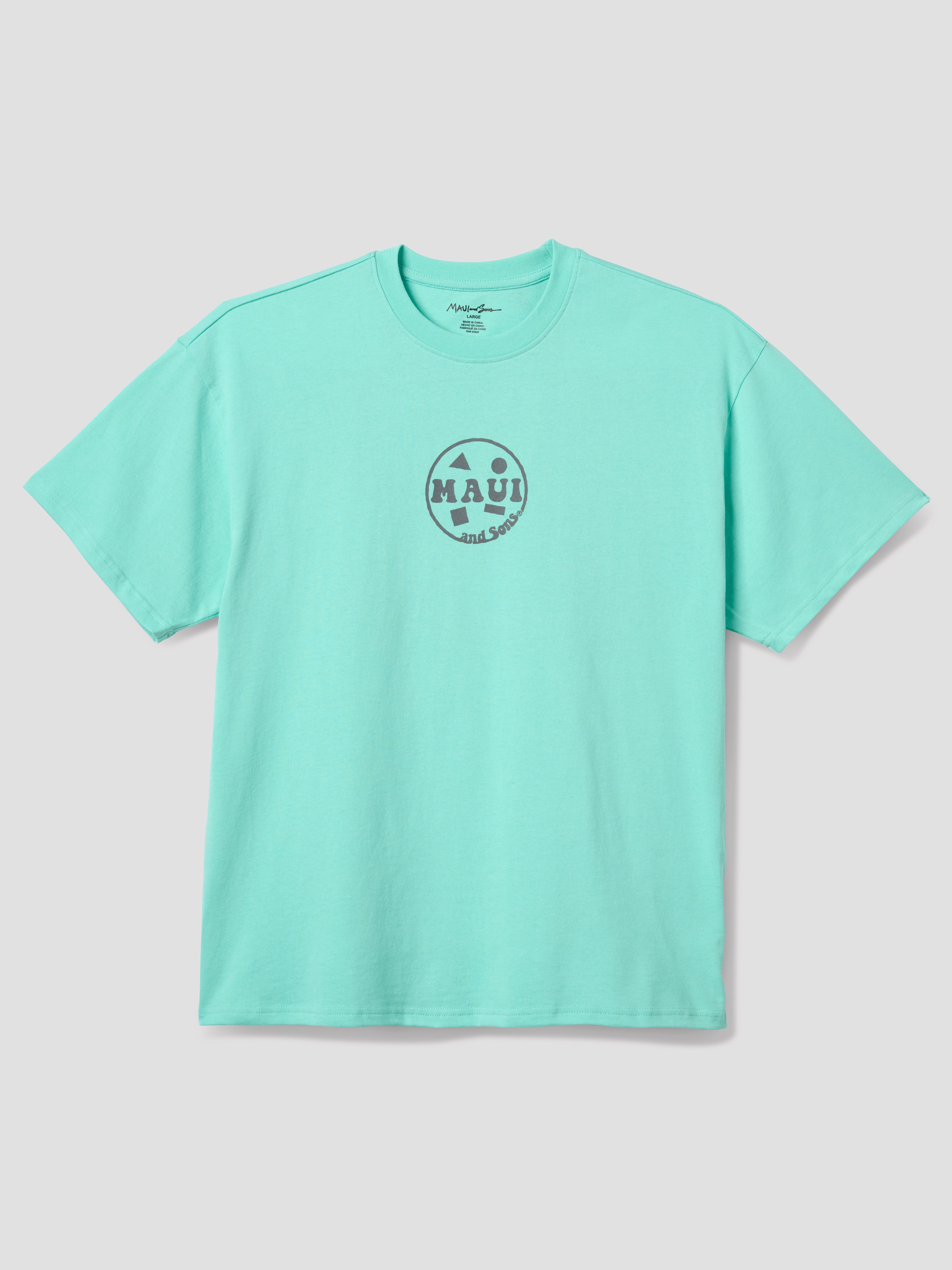 Maui and Sons Fourth Wave t-shirt boxy cotone celadon