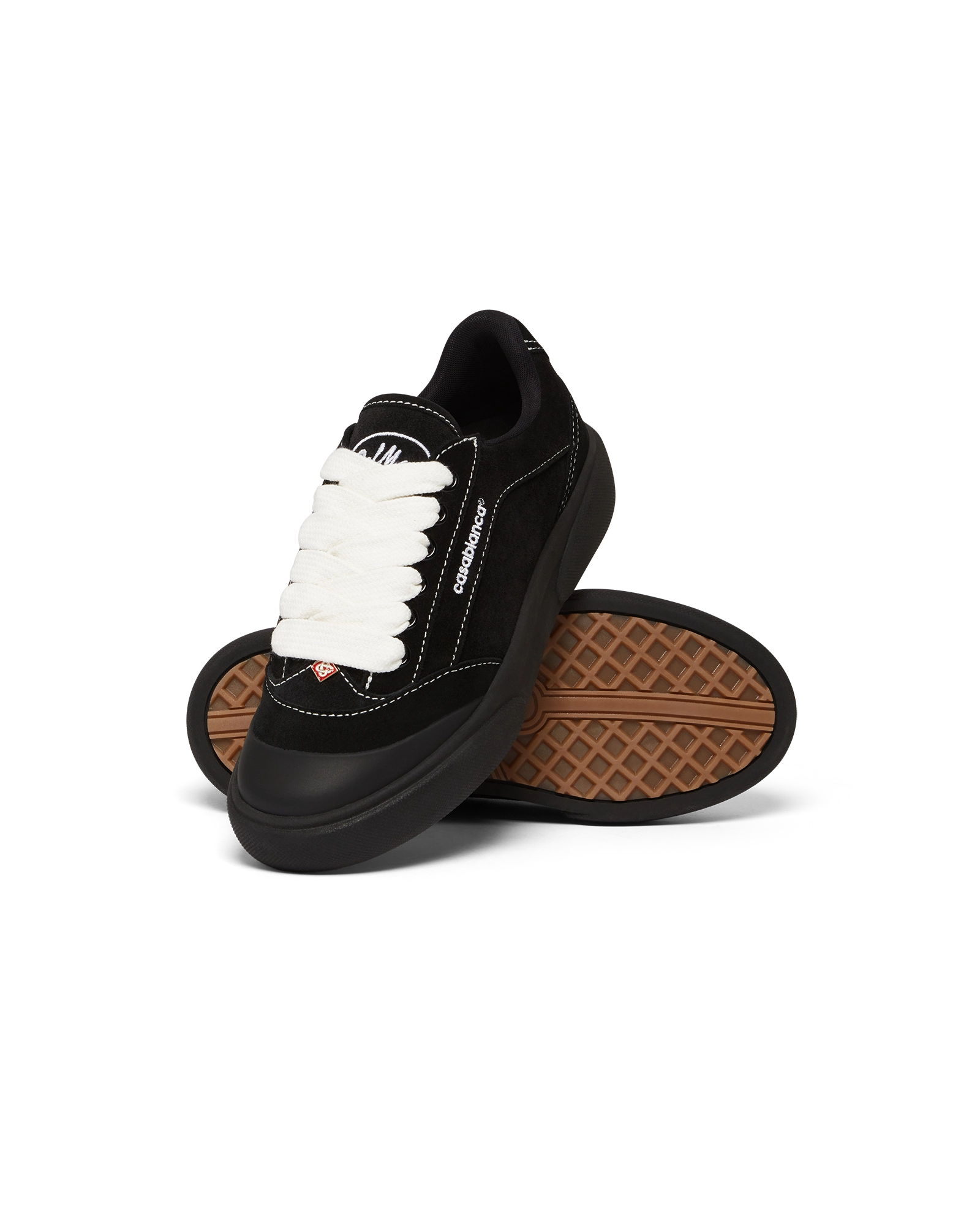 Casablanca Del Mar sneakers donna nere pelle tessuto