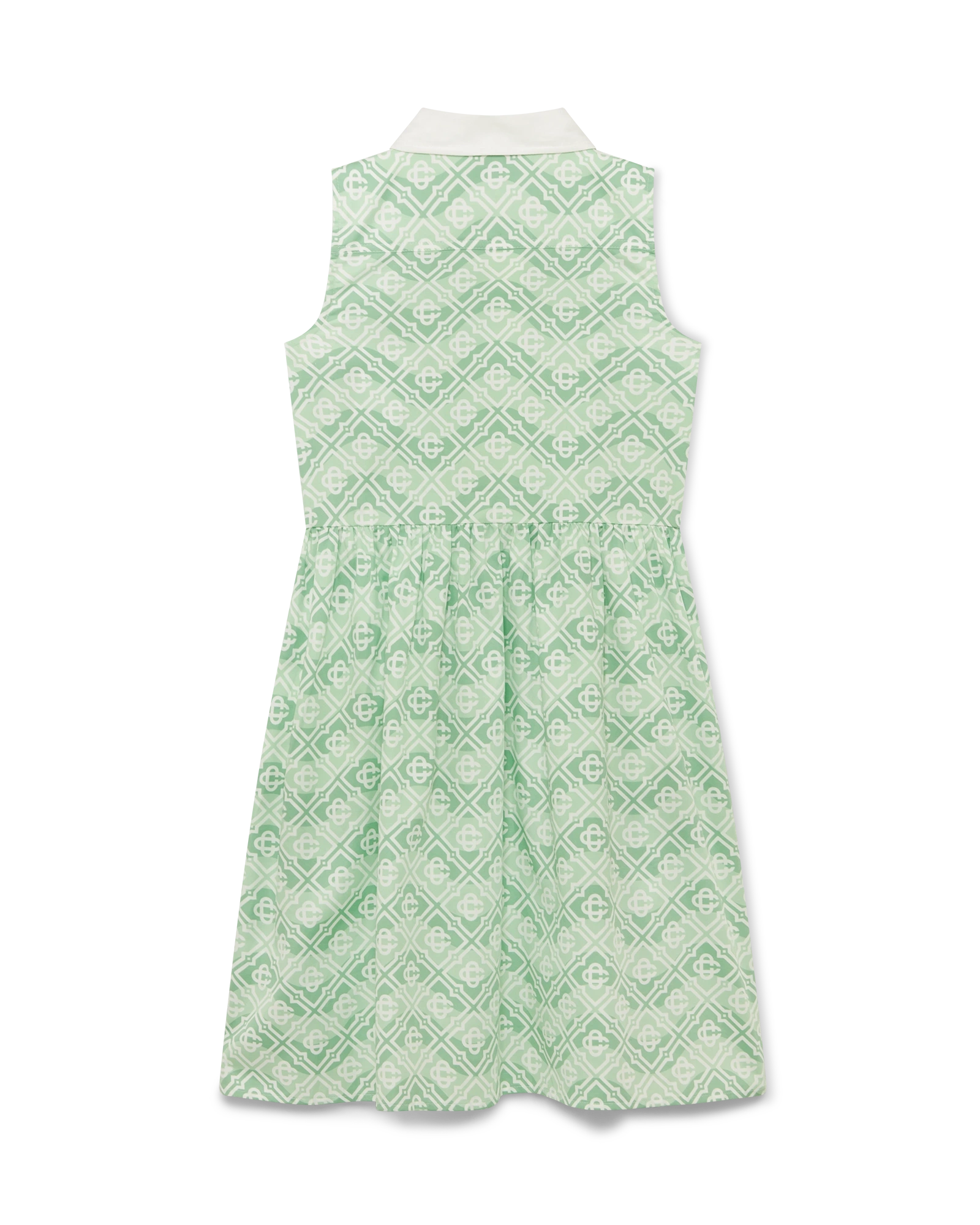 Casablanca Children's Wavy Monogram Dress vestito bimba verde