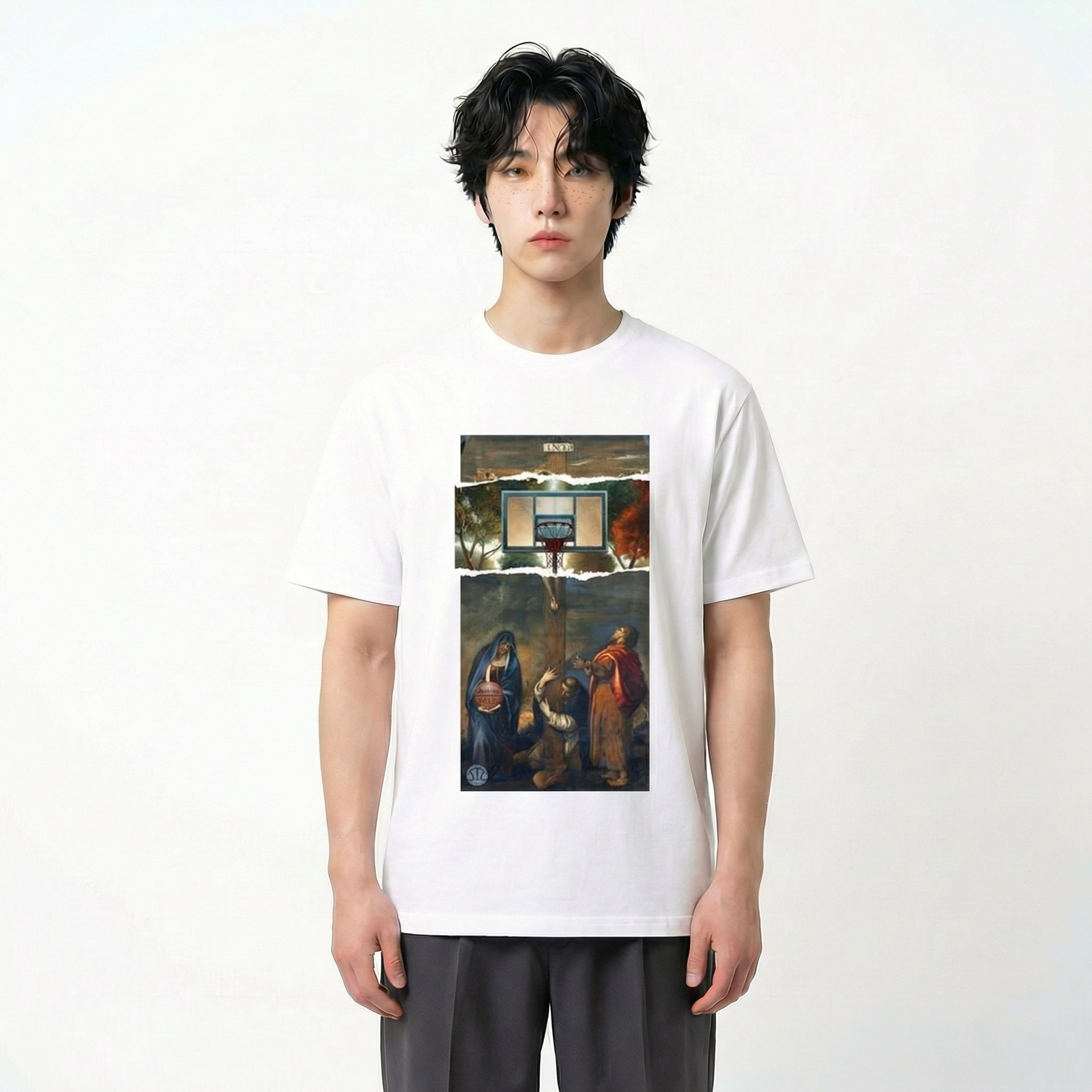 Seetees La Crocifissione t-shirt grafica Roma taglia vera