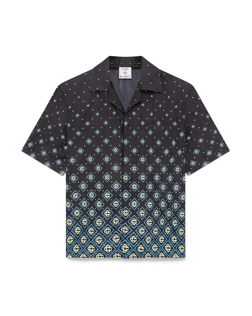 Casablanca Degrade Monogram Camicia Mare Nera