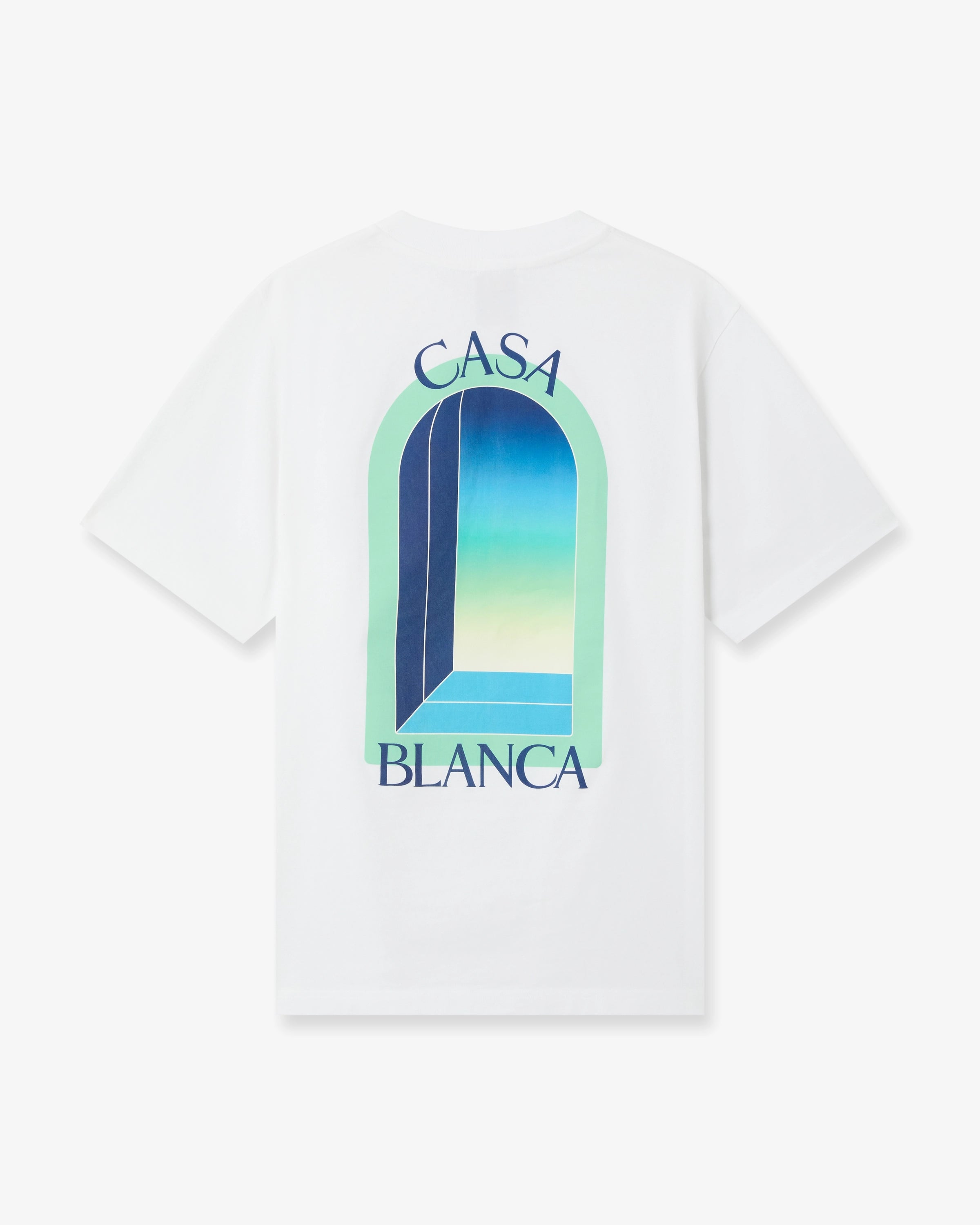 Casablanca L'Arche T-Shirt Bianco Menta Cotone