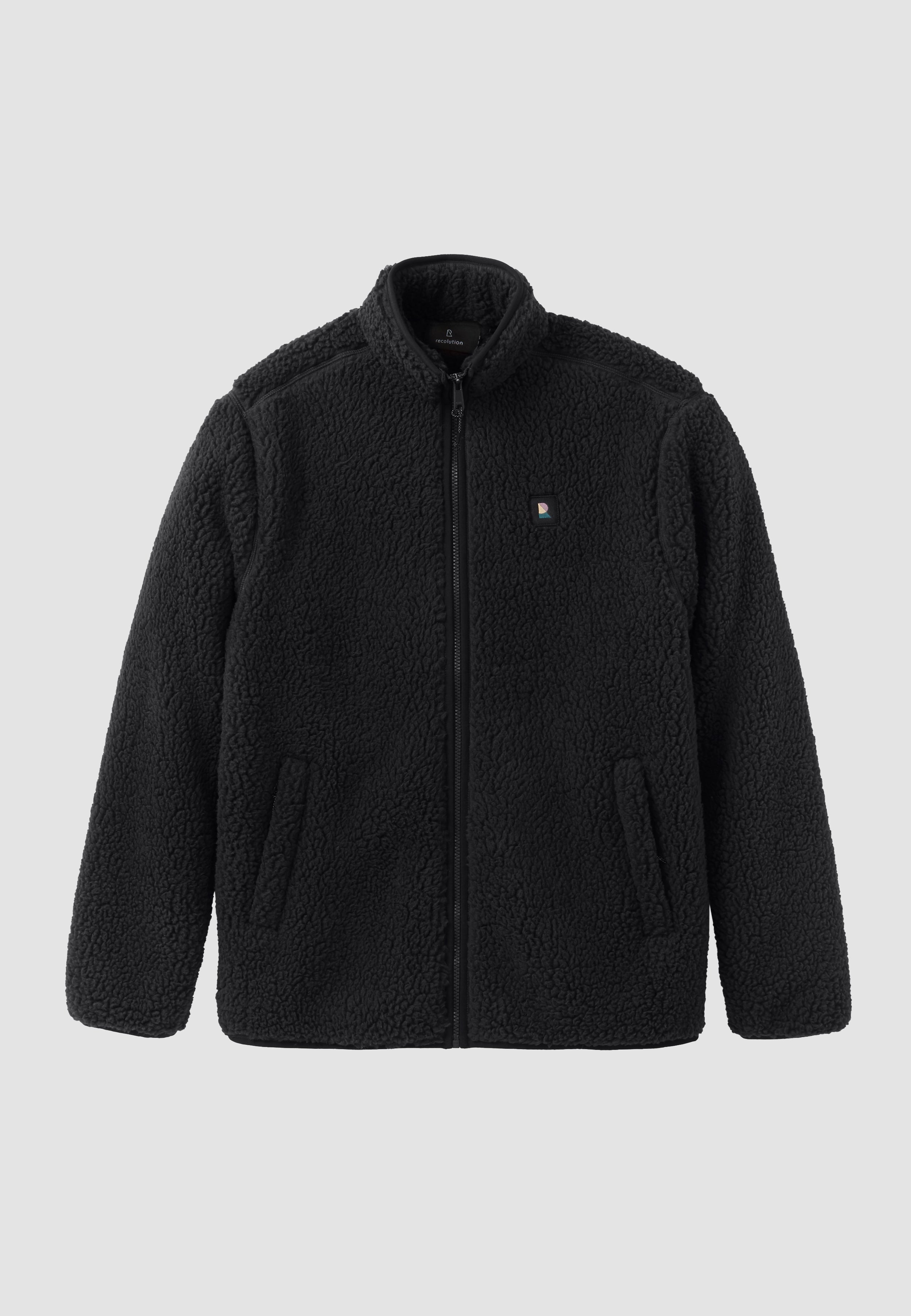 Recolution SPINDLE giacca pile nero teddy uomo