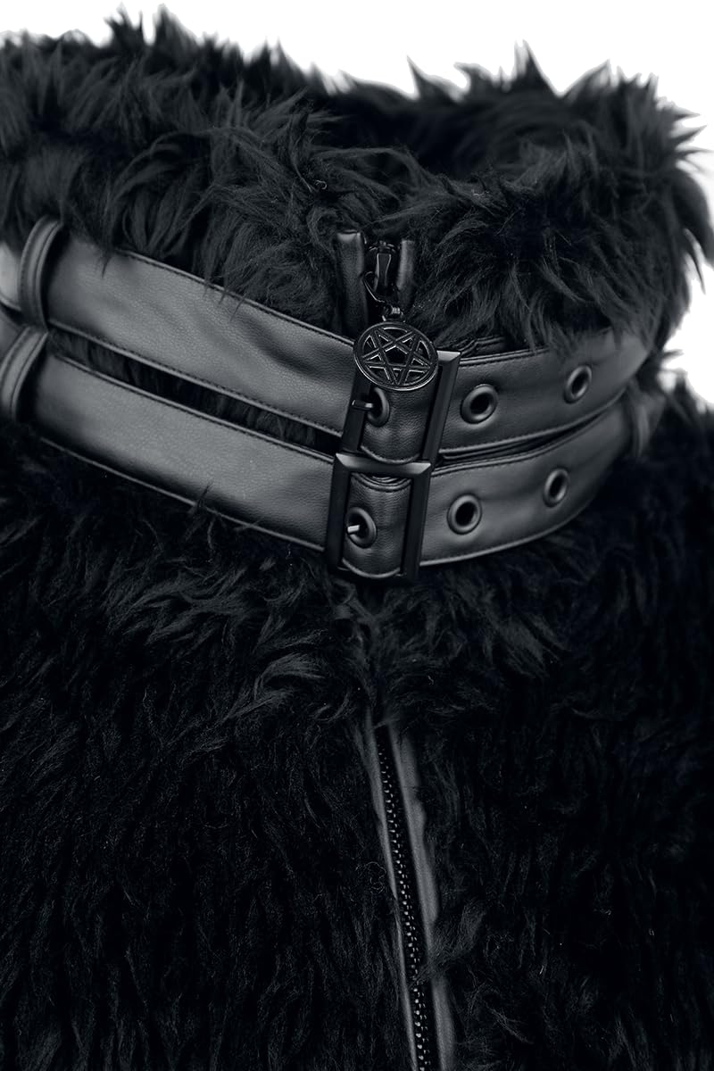 Gothicana by EMP Giacca Nera con Fibbie taglia L mezza stagione