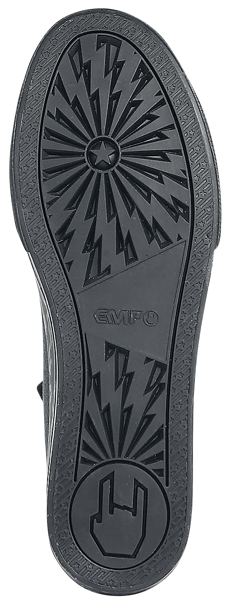 Gothicana by EMP sneakers viola nere stampa gothic